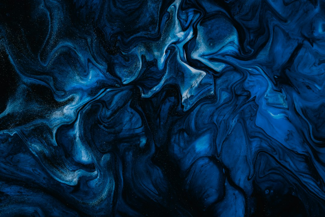 Abstract layered blue and navy design illustrating connected ecommerce strategy