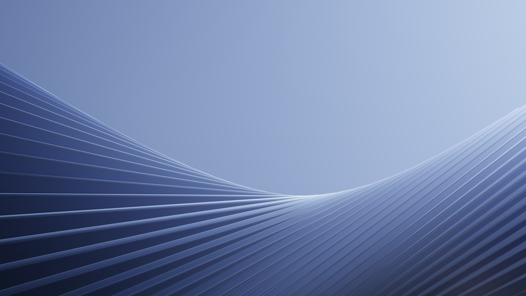 Abstract blue flowing geometric lines representing ecommerce product discovery