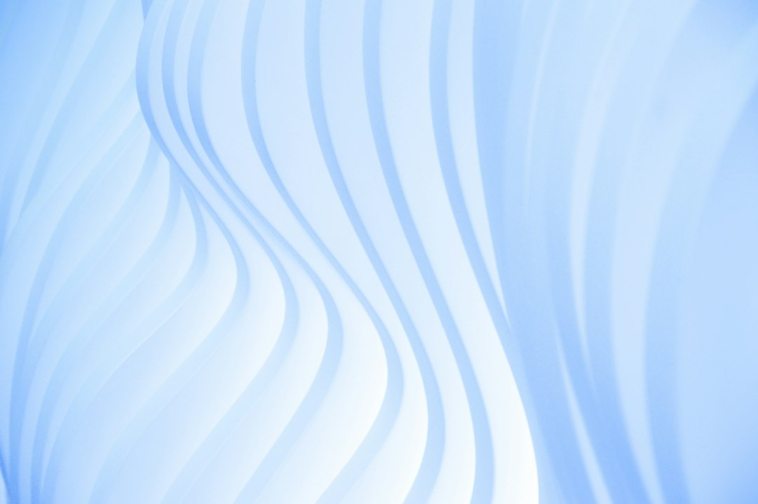 Abstract blue geometric composition representing connected marketing strategy