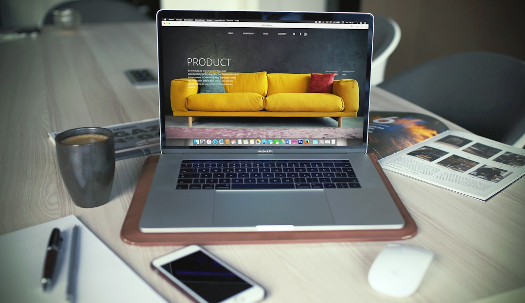 Modern creative workspace illustrating professional web design
