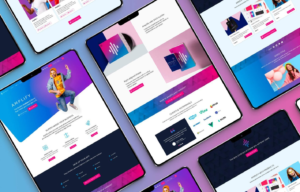 Website wireframes and design planning for custom business websites