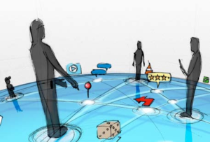 User interacting with mobile and desktop website for better user experience